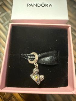 Pandora Disney Park exclusive Silver Dangle Charm with Stones