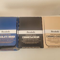 Brand New Barebells Protein Bars —36 Bars (3 Variety Packs)