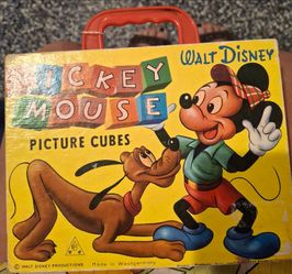 Vintage Germany Mickey Mouse  cube puzzle