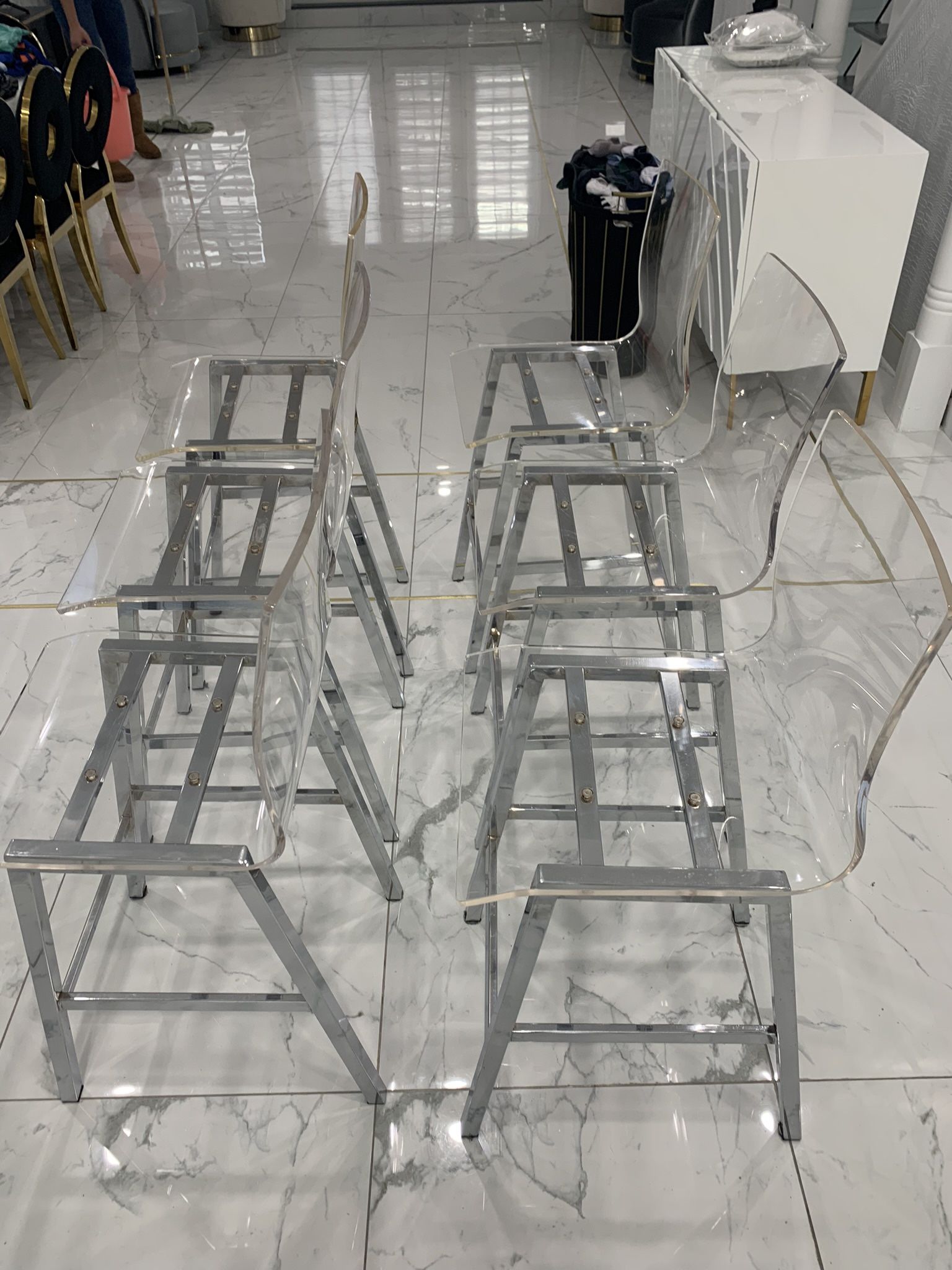 Meridian Furniture Lumen Island Chairs: 5 Available, Only Sold In Pairs: 2pc-$150/ 4pc-$250/ 5pc - $300