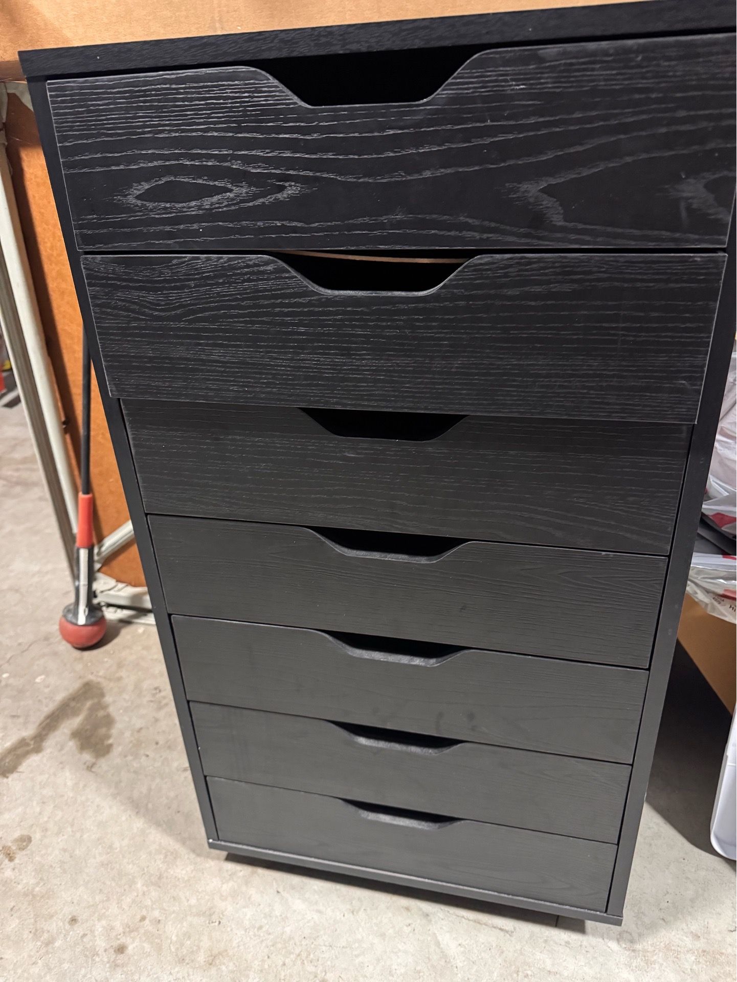 Black Drawer Cabinet