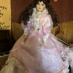 Vintage Porcelain Doll 
