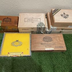 Wooden Cigar Boxes $10 Ea. 