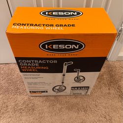 Keson RR318N Contractor Grade Measuring Wheel, Ft. & In., Ft. & In., 12-1/2-Inch Diameter, Orange, Large - Circumference: 3 ft