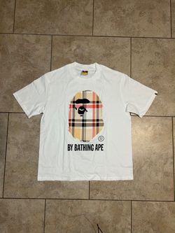 BAPE By Bathing Ape Plaid Graphic Tee White