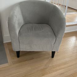 2 Gray Armchairs 