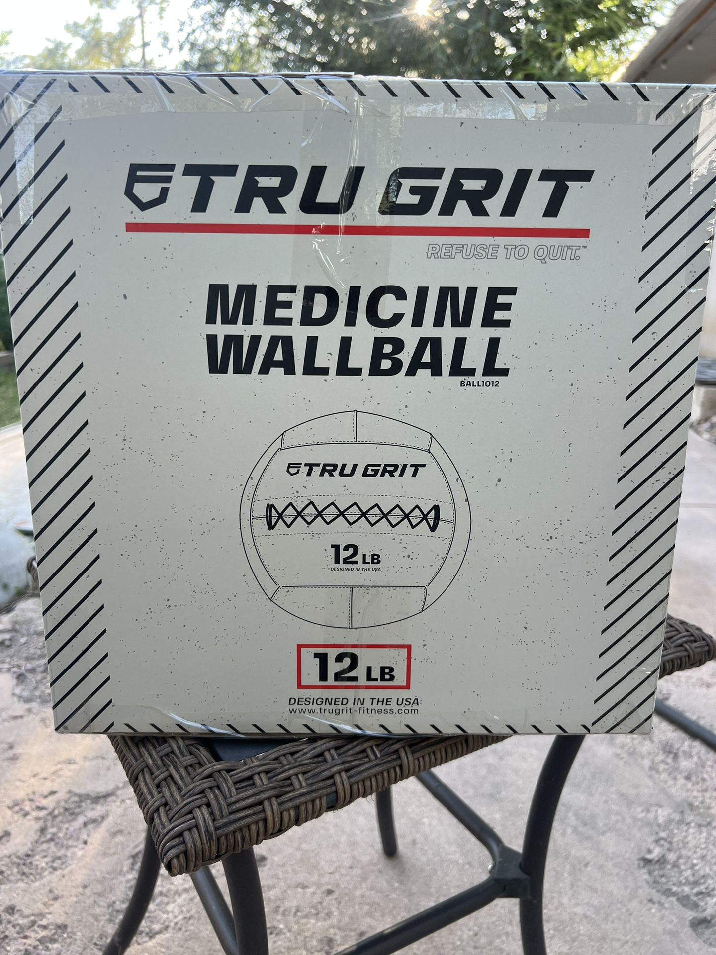 TruGrit 12 lb Medicine Wallball