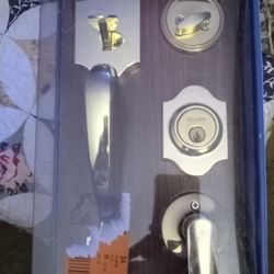 Toledo Solid Brass Door Handle Kit