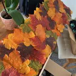 Boutique Autumn Leaves Table Runner