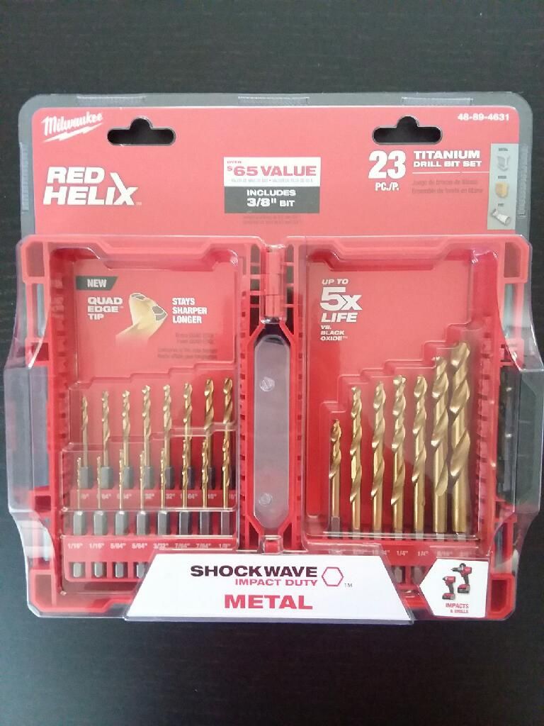 Milwaukee Red Helix Titanium Drill Bit Set