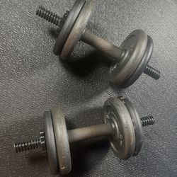  Set of Cast Iron Dumbbells.   54 # [NO LOWER PRICE]