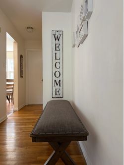 Wood  rustic decor welcome
