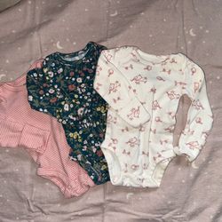 Carters Long Sleeve Onesies