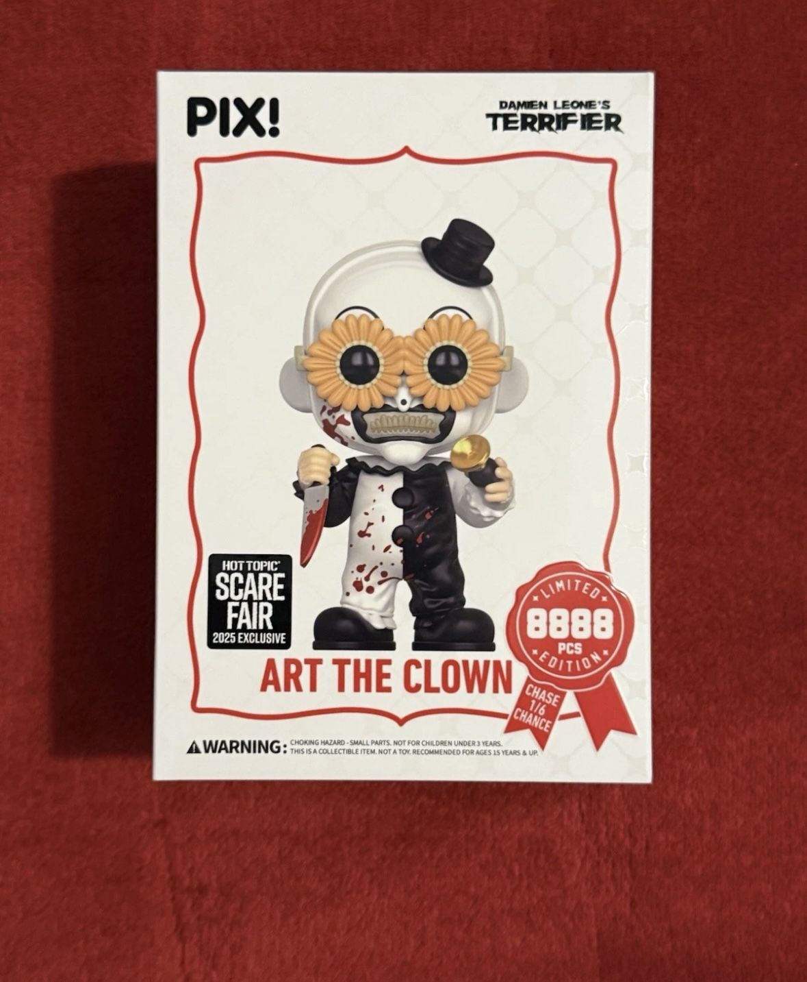 Thrilljoy Pix! Art The Clown Scare Fair 2025 Hot Topic Exclusive Sealed