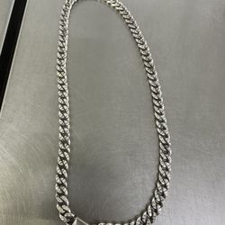 Mexican silver chain Cuban 