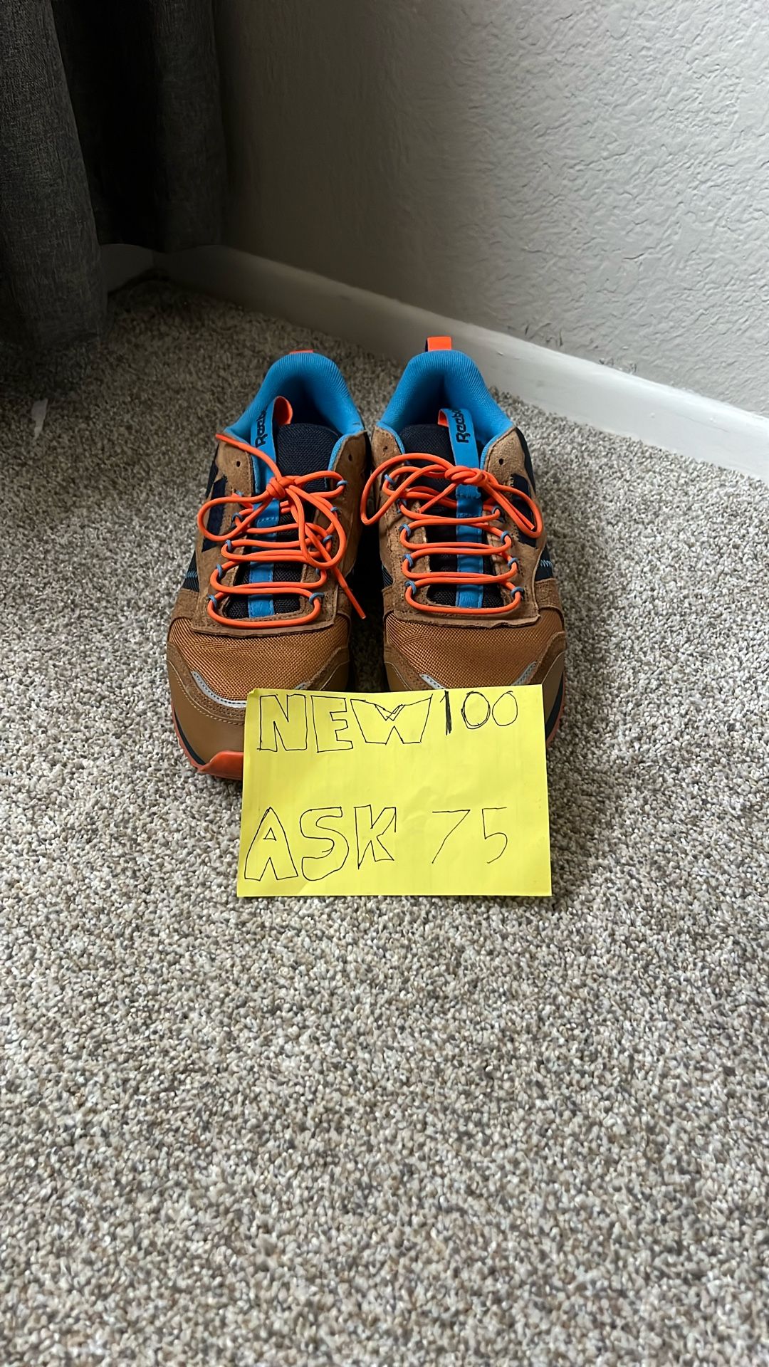 Nice camping, Reebok shoes