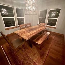 Modern Rustic Dining Room Table