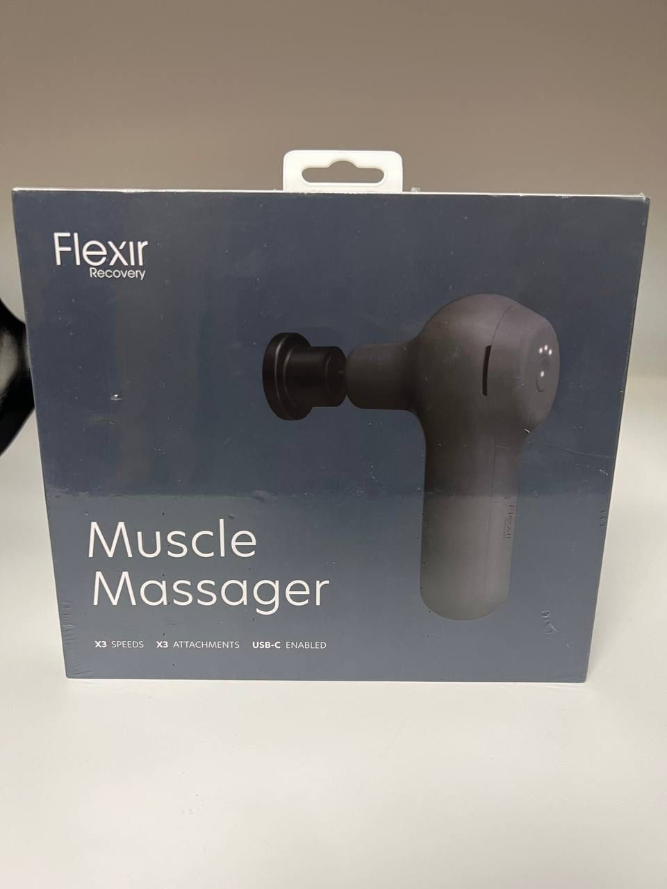 Flexir Recovery Muscle Massager X3 Speeds, X3 Attachments USB-C