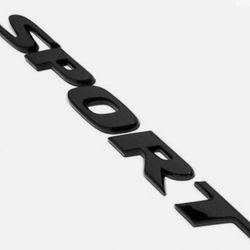 Gloss black Sport emblem for Honda accord