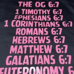 Oh 6:7 Bible Verses T-shirt 