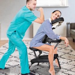 Portable Massage Chair Foldable Tattoo Therapy Chair 4 Inches Thickness Sponge Face Cradle Spa Salon