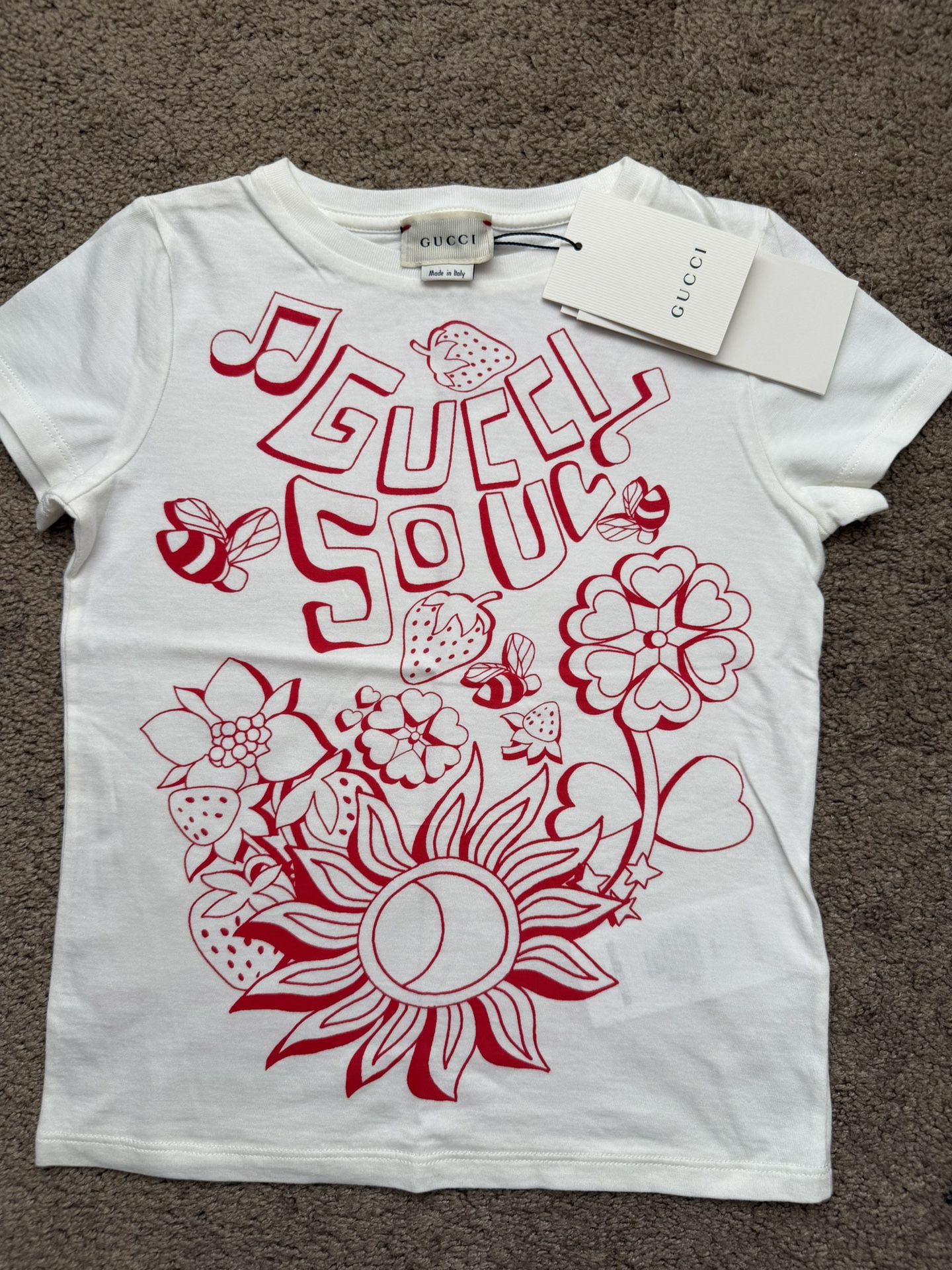 Authentic Gucci Girls t-shirt Size 6