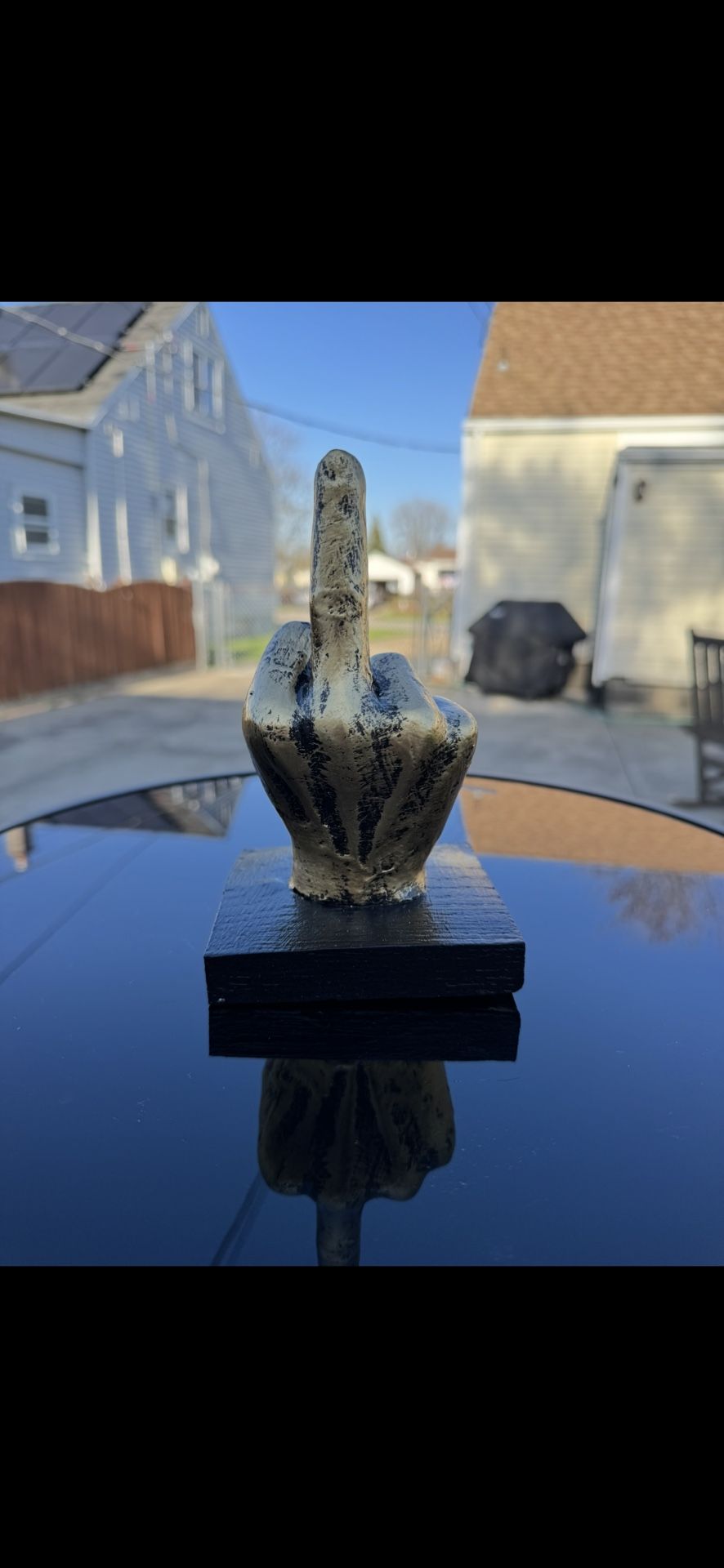 The Middle Finger Statue