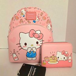 Sanrio Hello Kitty Loungefly Backpack With Wallet