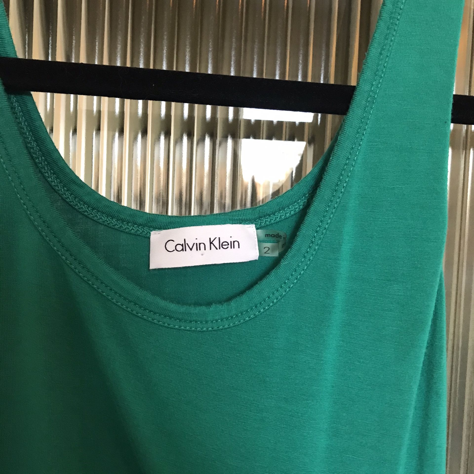 Calvin Klein Green Dress Size 2