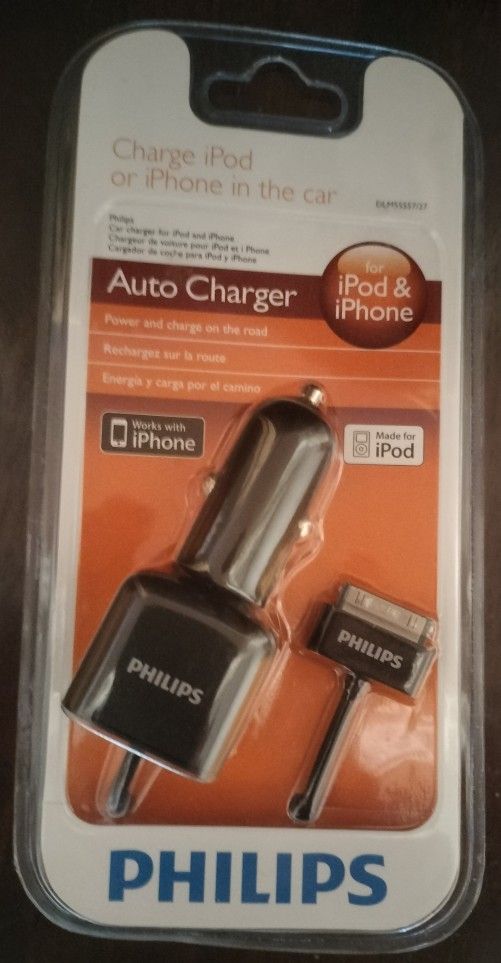 Phillips Auto Charger for iPod or iPhone