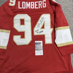 Ryan Lomberg Signed Autograph Custom Jersey - JSA Coa - Florida Panthers