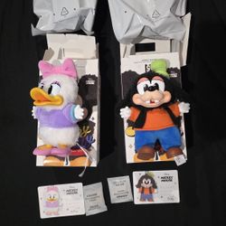 Mickey Family Cute Together Keychain Daisy And Goofy Pop Mark Labubu