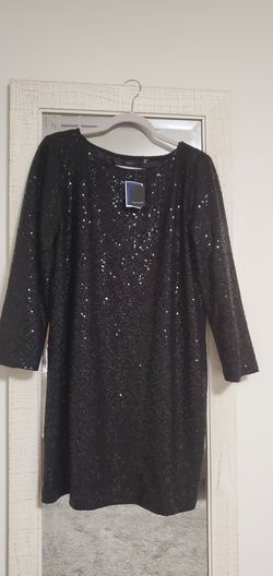 Elegant Sequin black dress 