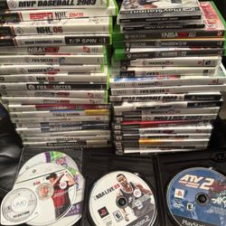Lot Of 45 Sports Video Games GameCube, PS2 And More