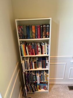 White bookshelf