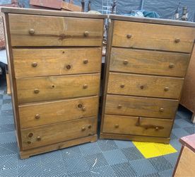 Two tall dressers