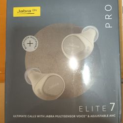 Jabra elite 7 headphone earbuds white new in box
