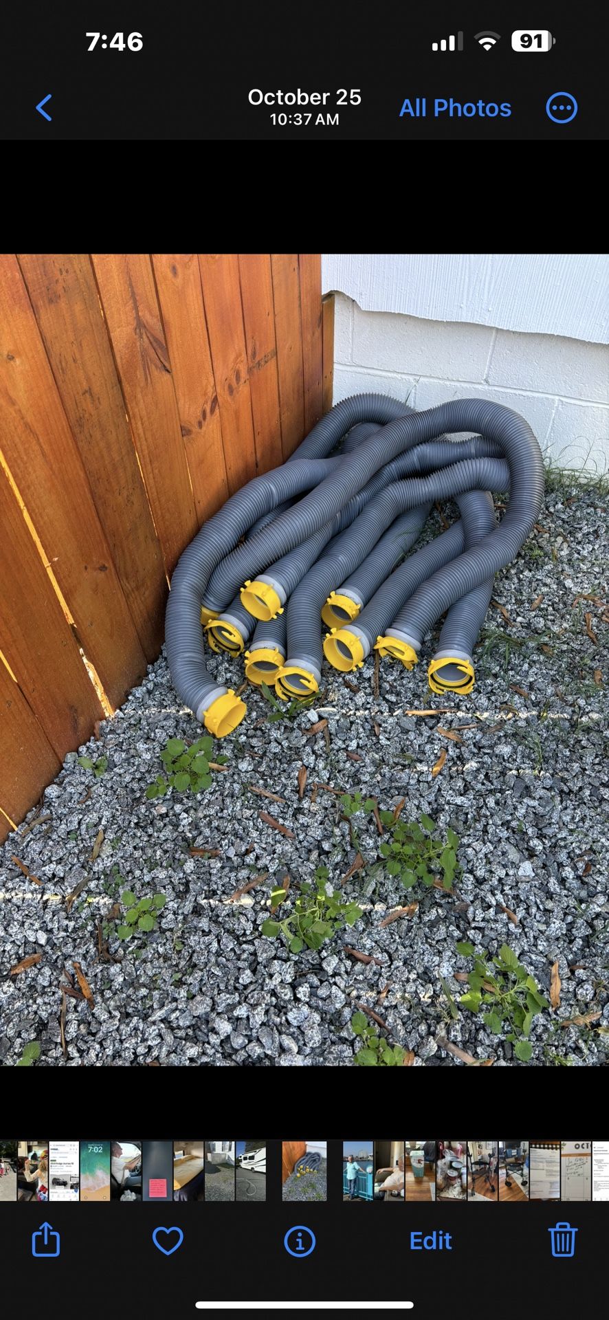 60 Feet Of New Dump Hoses  For RV