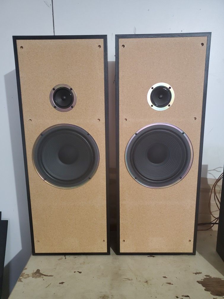 Sony SS-U261 tall floor standing speakers. They feature a 10" woofer and 4" cone tweeter