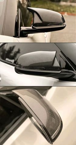 BRAND NEW 2020-2025 TOYOTA SUPRA A90 M STYLE CARBON FIBER REPLACEMENT MIRROR COVERS CAPS