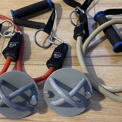 Resistance Band Set And Wall Anchors