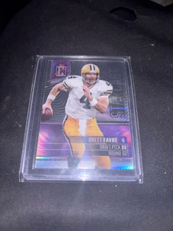 Brett Favre visions football card  Topps