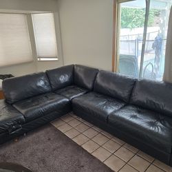 Black Leather Couch