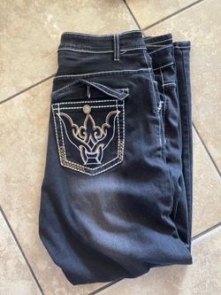 Black n white jeans Size 34
