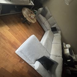 Gray L-Shaped Sectional Sofa – Bob’s Discount Furniture