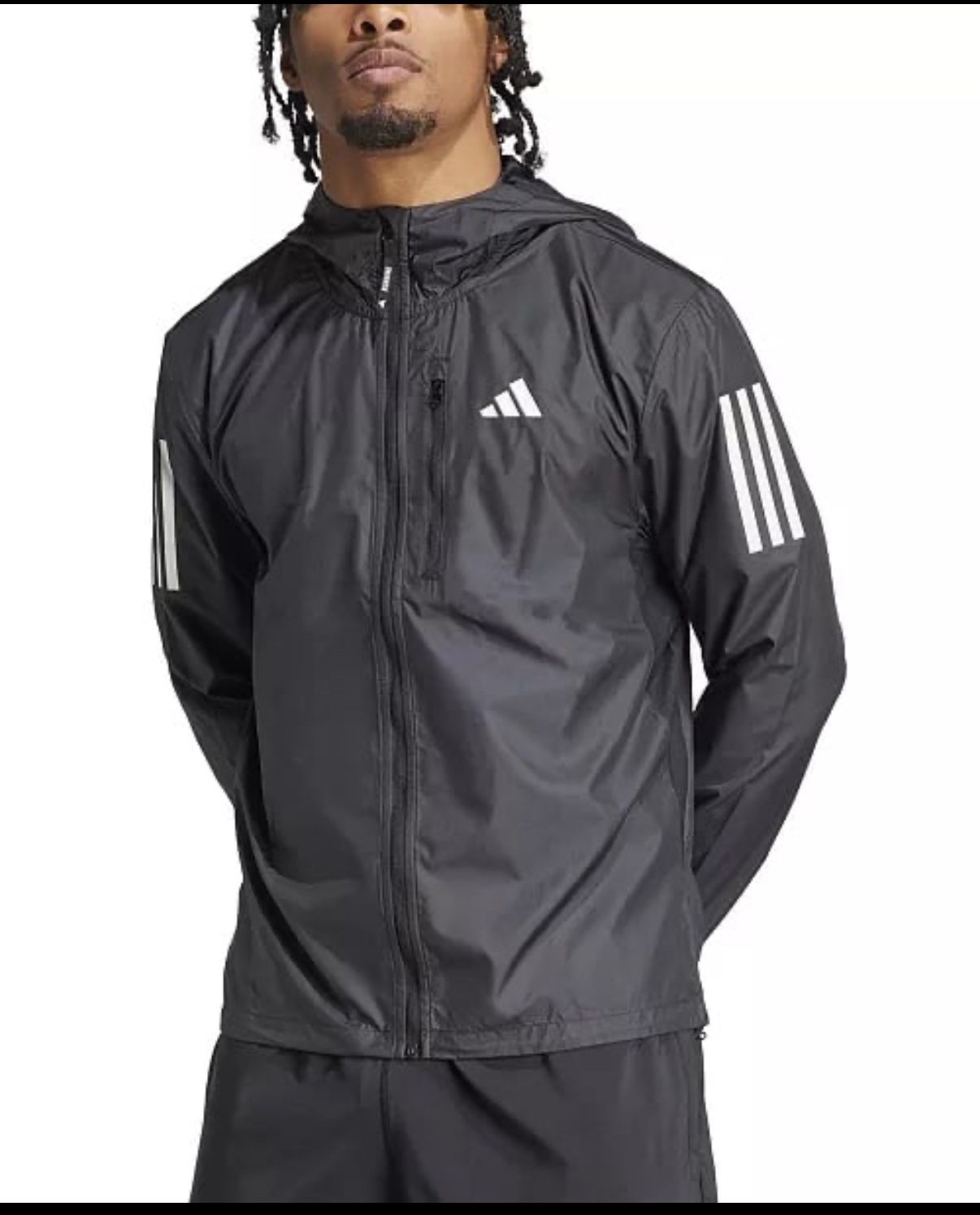 Adidas Men’s Slim-Fit Track Jacket – Size M – Own The Run – Good Condition