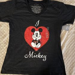 I love Mickey Women Shirt Size Large 