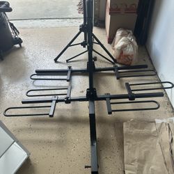 Venzo 4 Bike Bicycle Platform Style Carrier - Bike Rack for Car SUV Truck Tow Trailer Hitch Receiver Mount Size 2" - Sturdy & Rust Proof