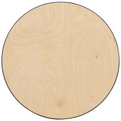 Flash Furniture XA-36-COTA-GG 36" Round Bar Height Table - Birchwood Top, Steel Bas