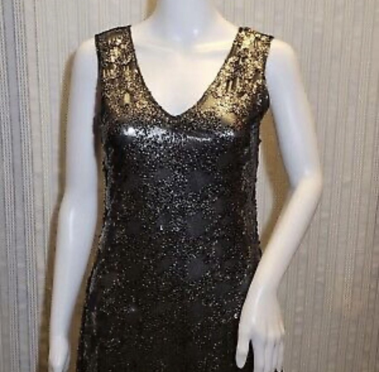 New Gold Sequin Dress